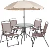 6 Piece Brown Patio Garden Set