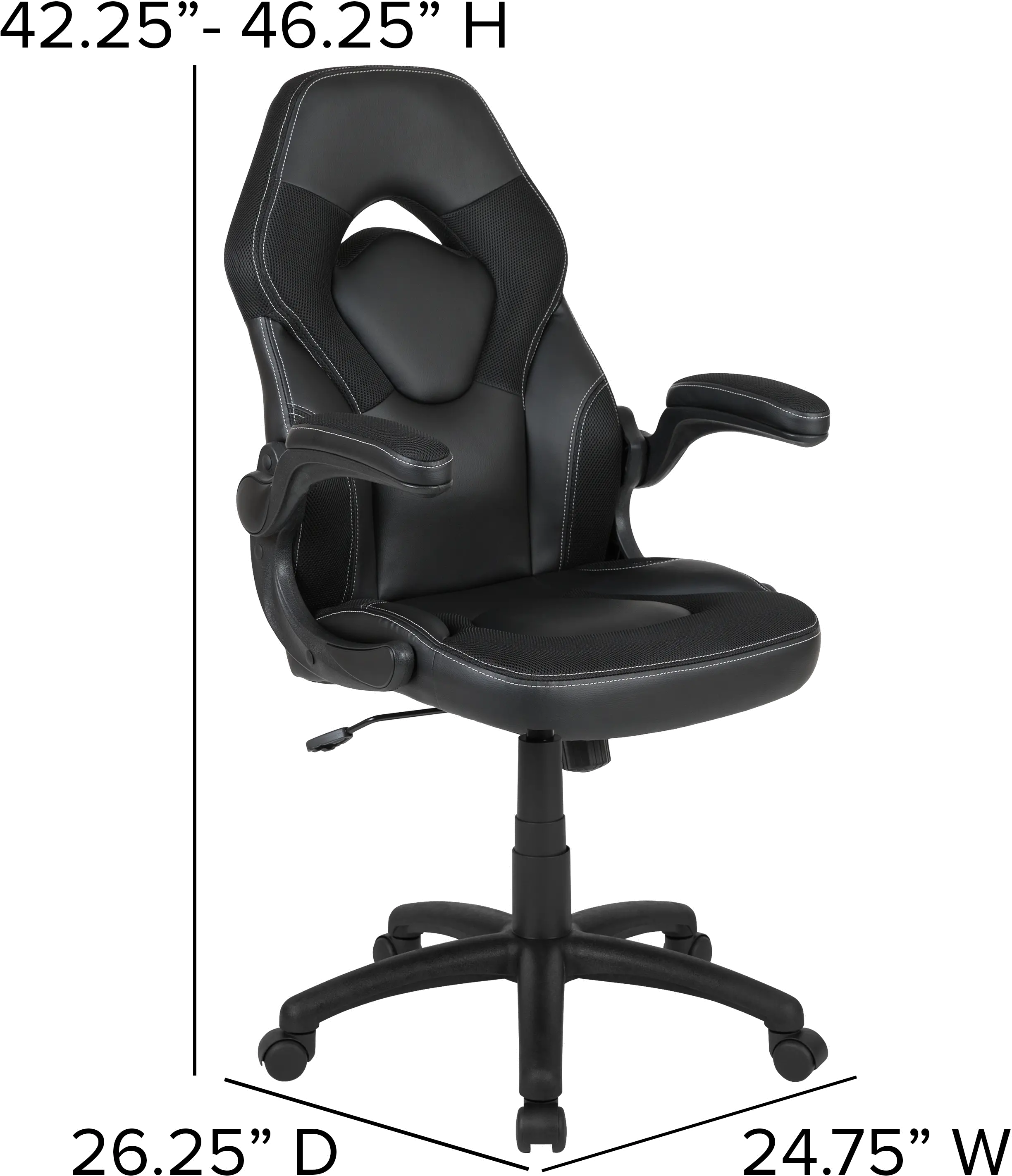 X10 Black Gaming Swivel Chair-3