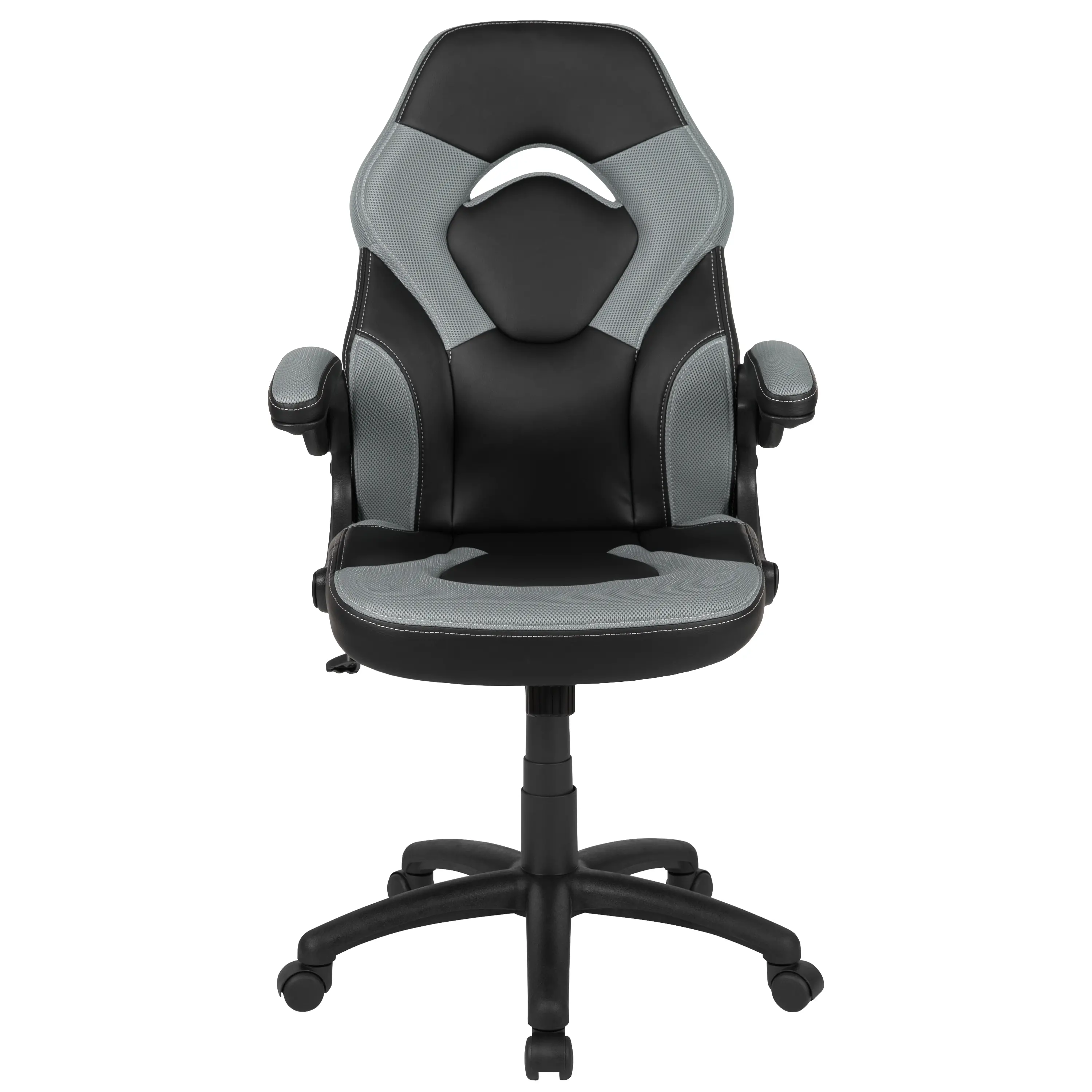 X10 Gray and Black Gaming Swivel Chair-1