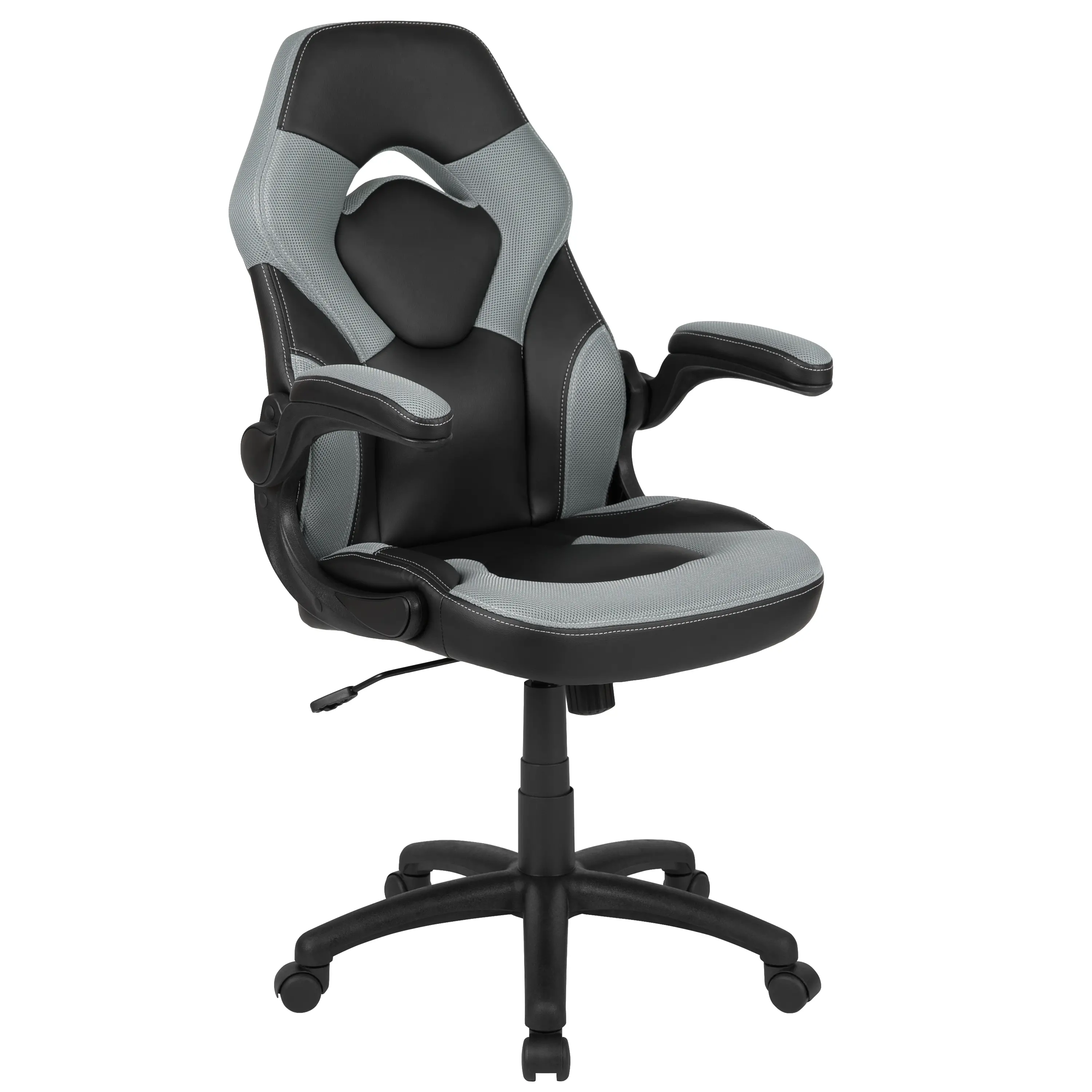 X10 Gray and Black Gaming Swivel Chair-4