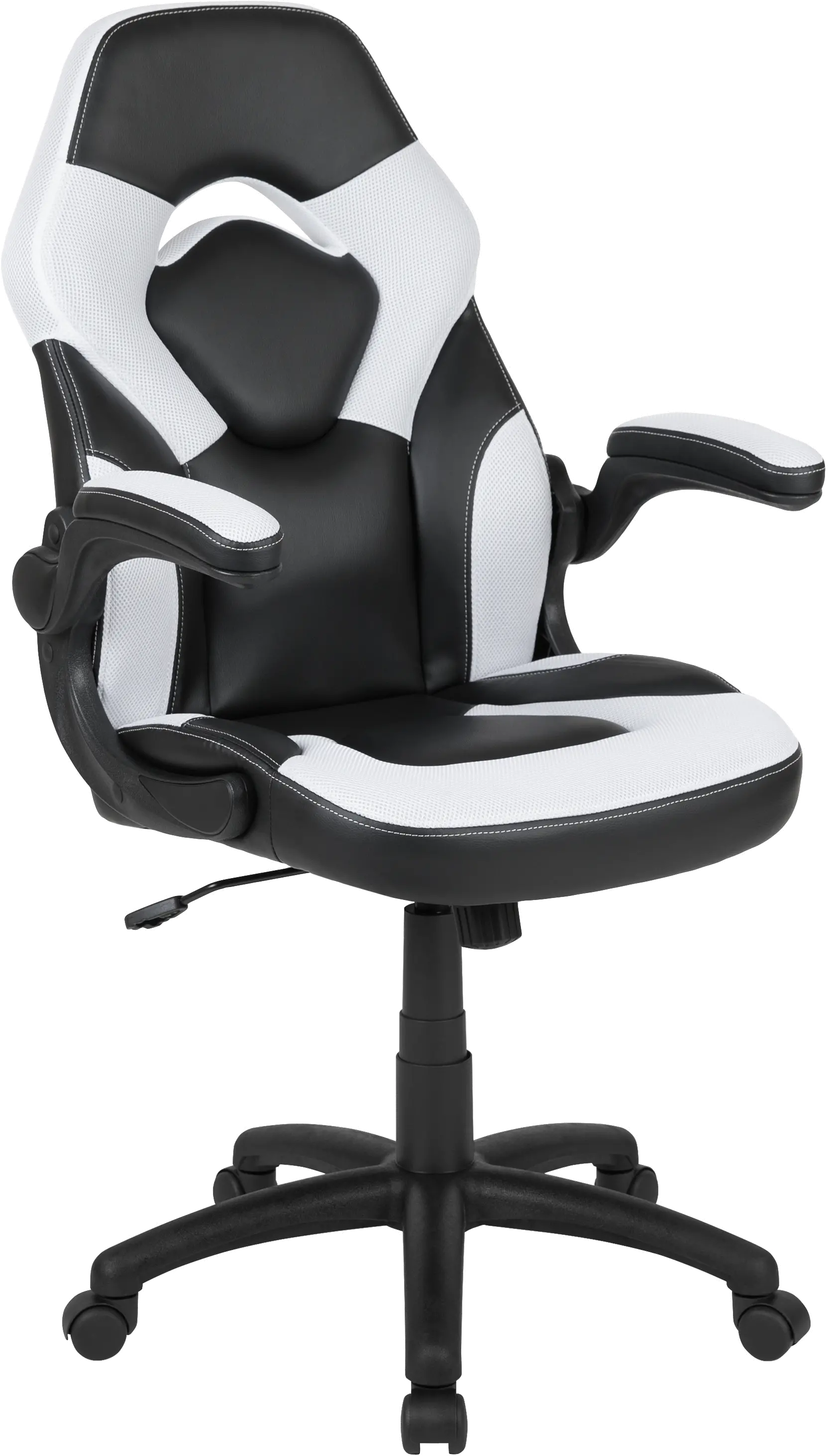 X10 White and Black Gaming Swivel Chair-4