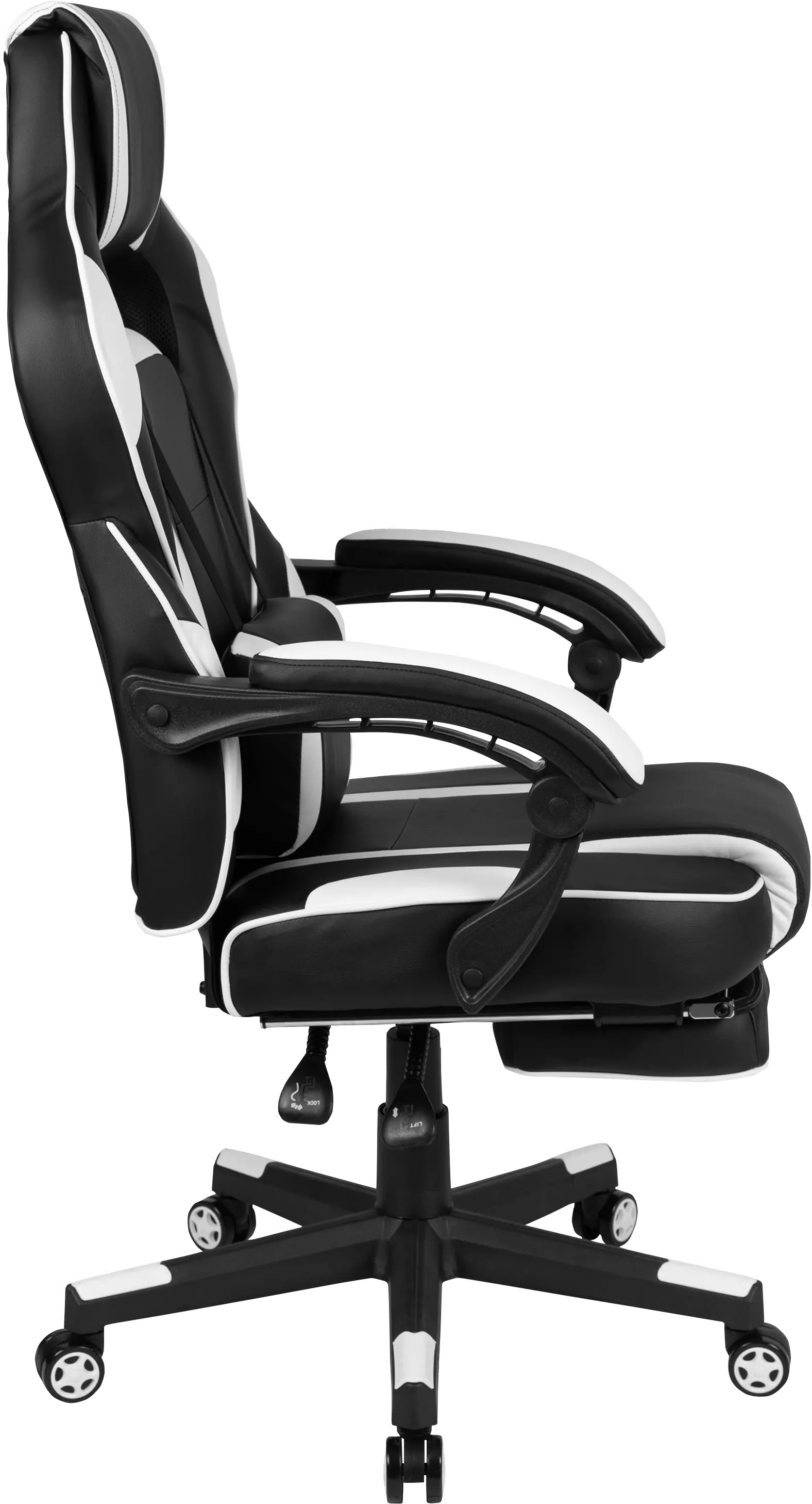 White and Black Gaming Swivel Chair - X40-5