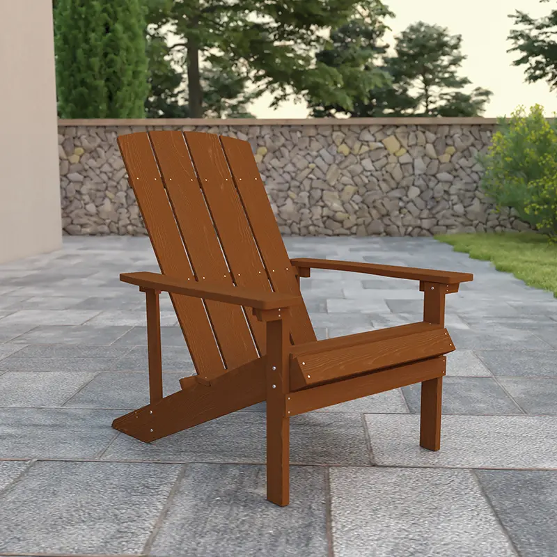 Brown Adirondack Chair-1