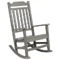 All-Weather Gray Rocking Chair