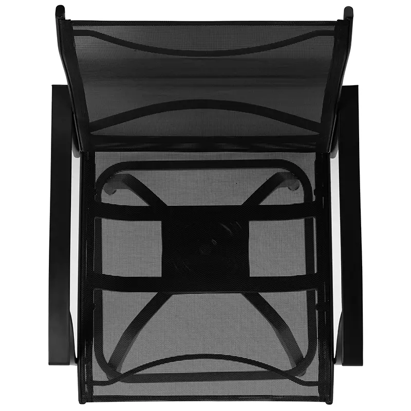 Wren Black Bar Height Patio Stools, Set of 2-7