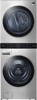 WSEX200HNA LG Studio Single Unit Front Load WashTower with Center Control 5 cu ft Washer and 7.4 cu ft Electric Dryer - Stainless Steel