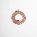 Basan 6 Foot Type C to Apple Lightning Glitter Rose Gold Charging Cable