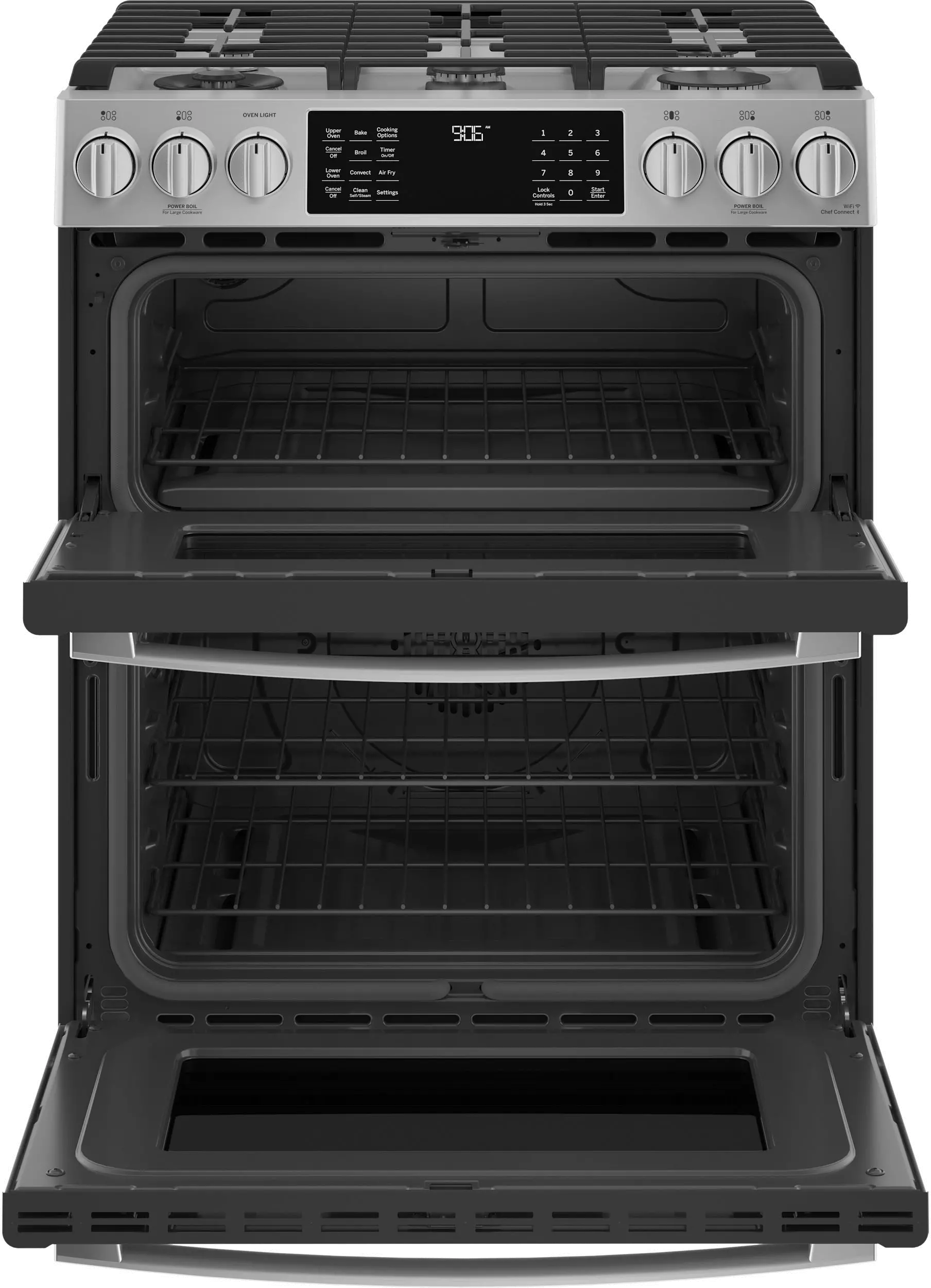 PGS960YPFS GE Profile 6.7 cu ft Double Oven Gas Range - Stainless Steel-3