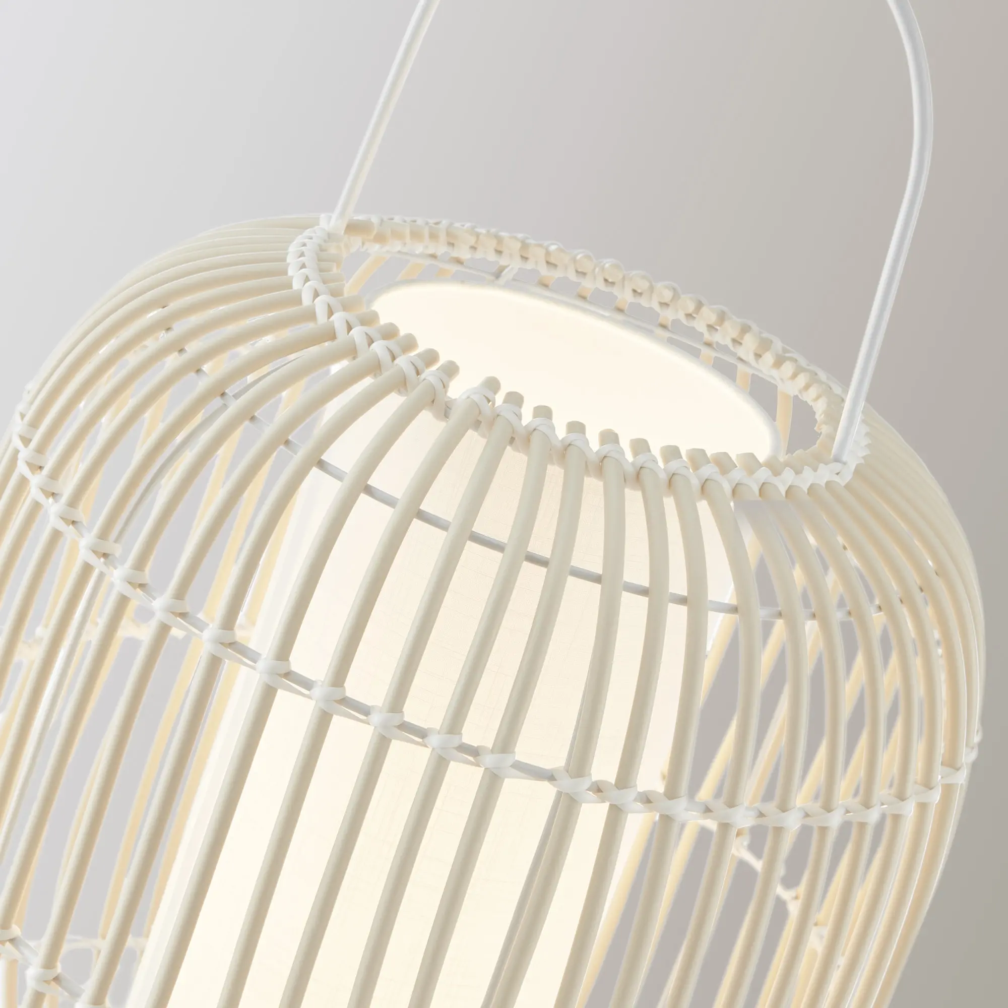 Bree White Outdoor Cordless Table Lamp with Rechargeable Bulb-3