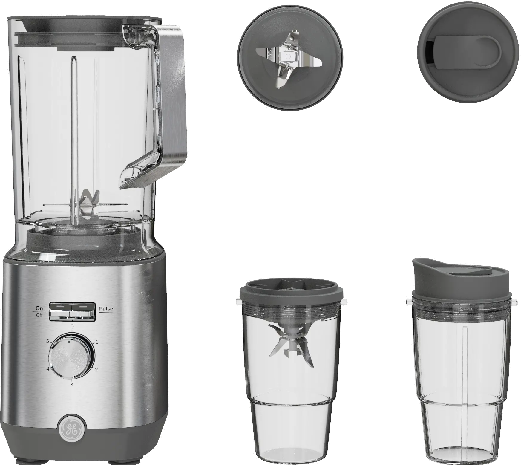 G8BCAASSPSS GE 64oz Blender - Stainless Steel-1