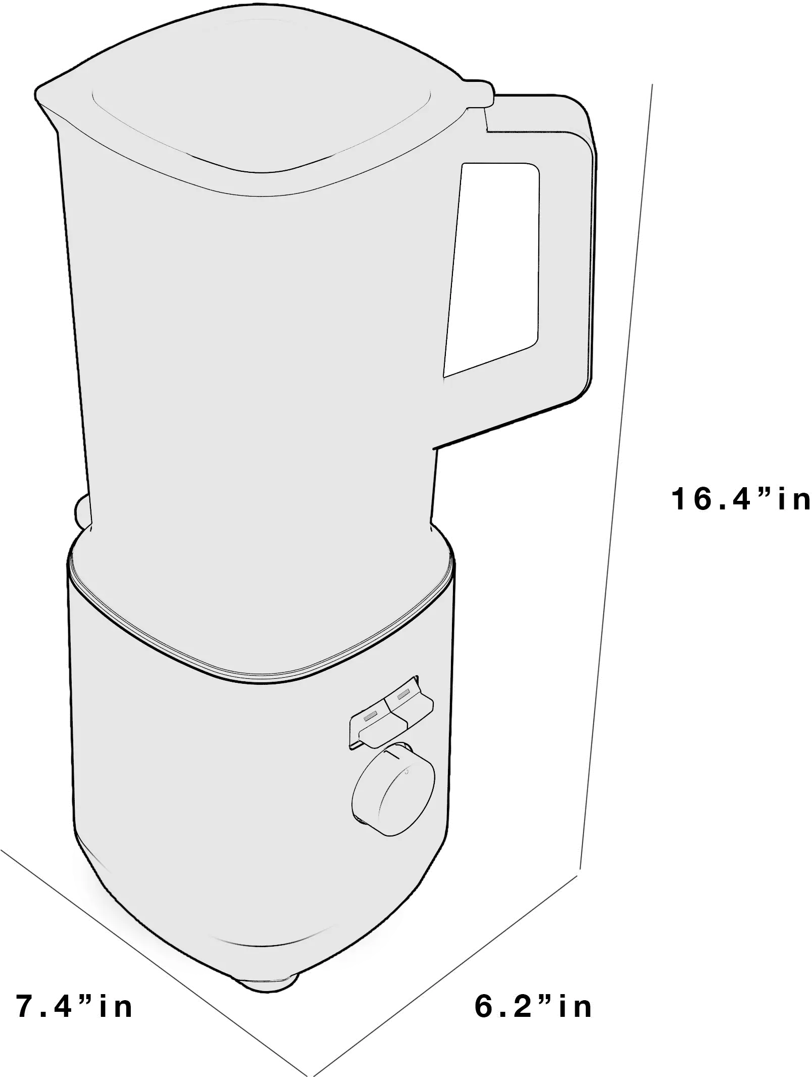 G8BCAASSPSS GE 64oz Blender - Stainless Steel-3