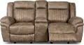 Tumbleweed Light Brown Gliding Reclining Loveseat