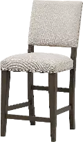 Revolution Gray and Brown Counter Height Stool