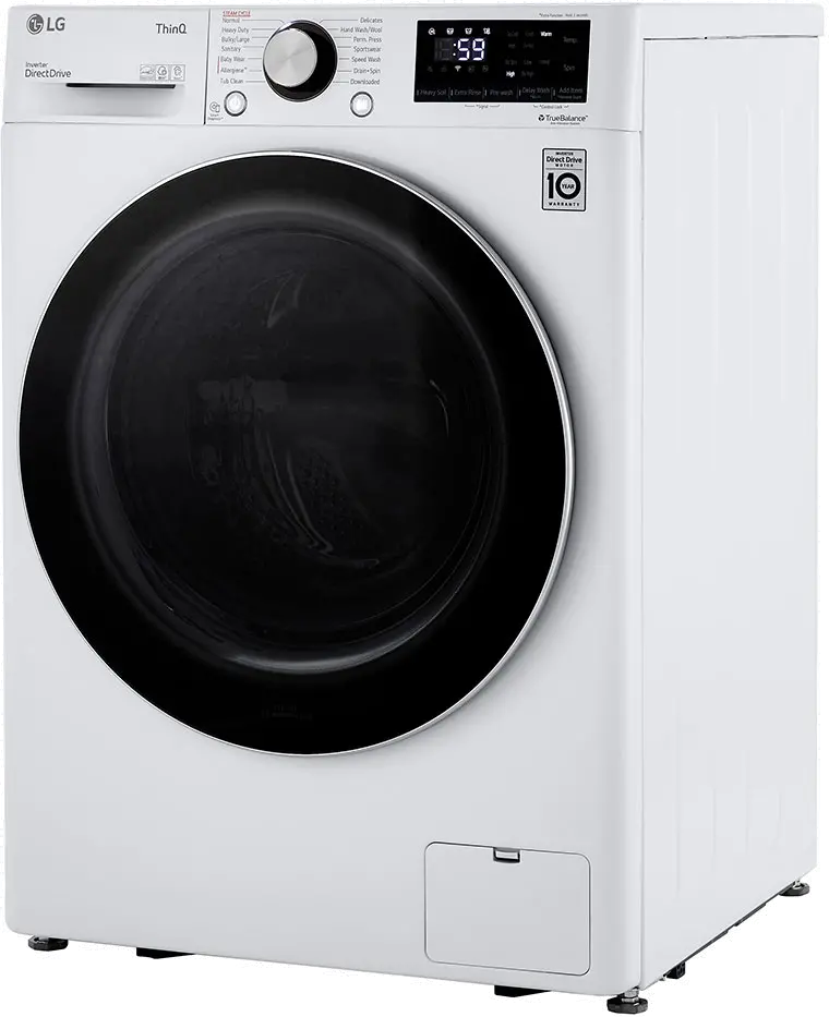 WM1455HWA LG Smart Compact Front Load Washer with Built-In Intelligence - 2.4 cu.ft. White-3