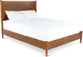 Robin Mid-Century Modern Brown King Platform Bed