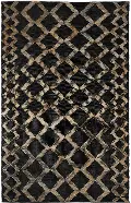 Gobi 8 x 10 Natural Black Area Rug