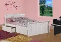Ellsworth Full White Sleigh Bed with Drawers