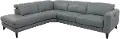 Madrid Gray 2 Piece Power Reclining Leather Sectional