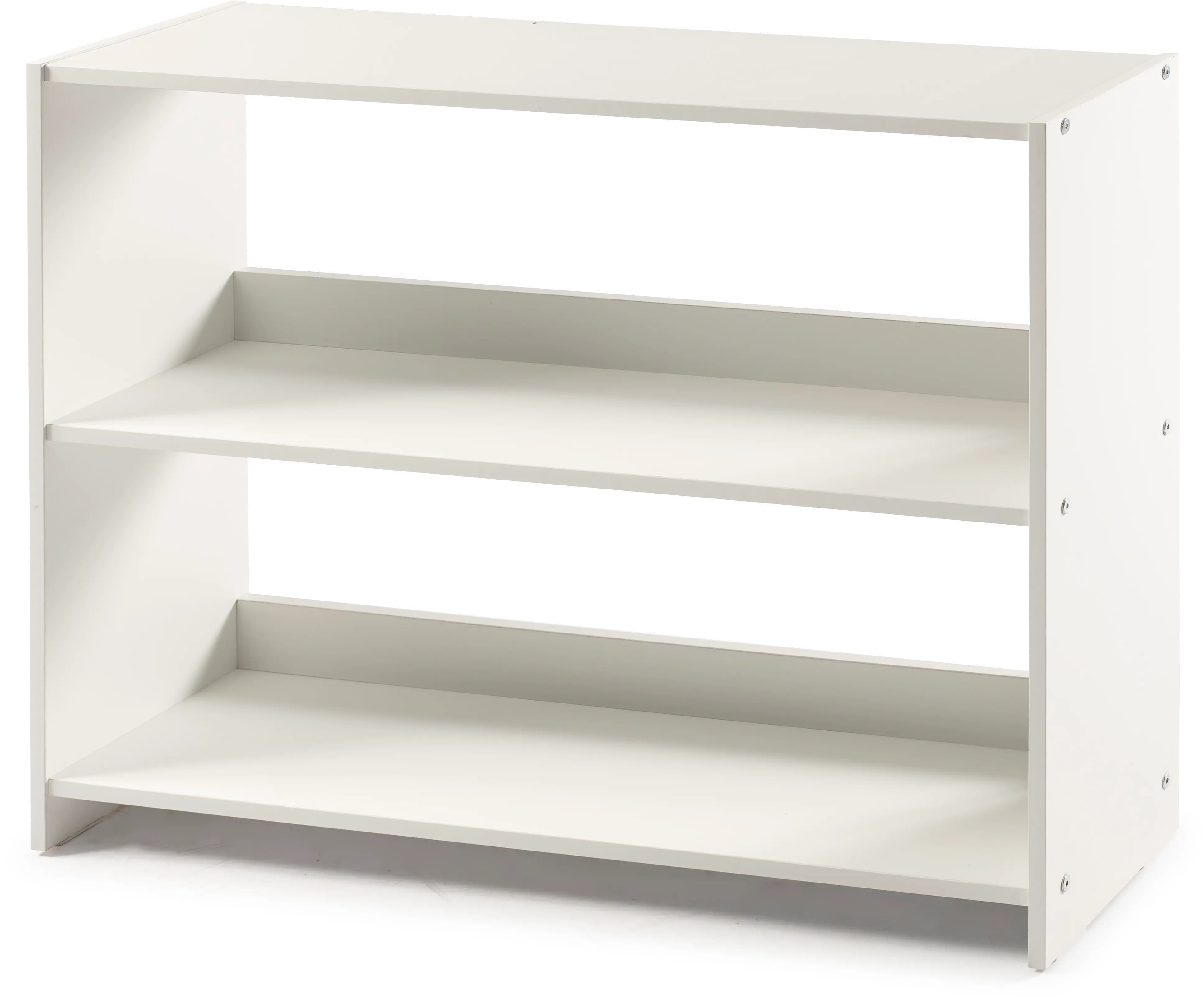 Bristol White Low Loft Bookcase-1