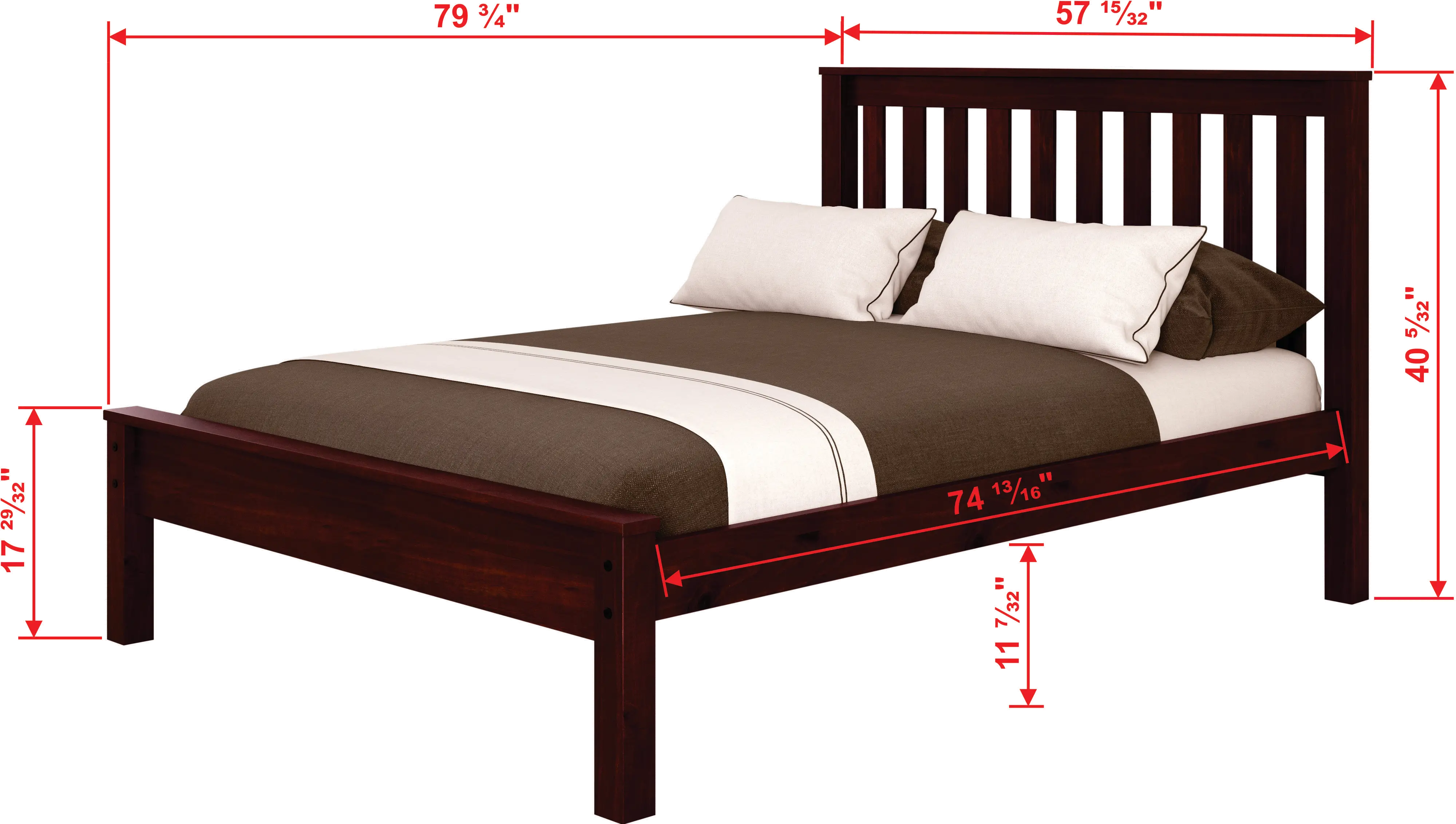 Carson Cappuccino Full Bed with Trundle-2