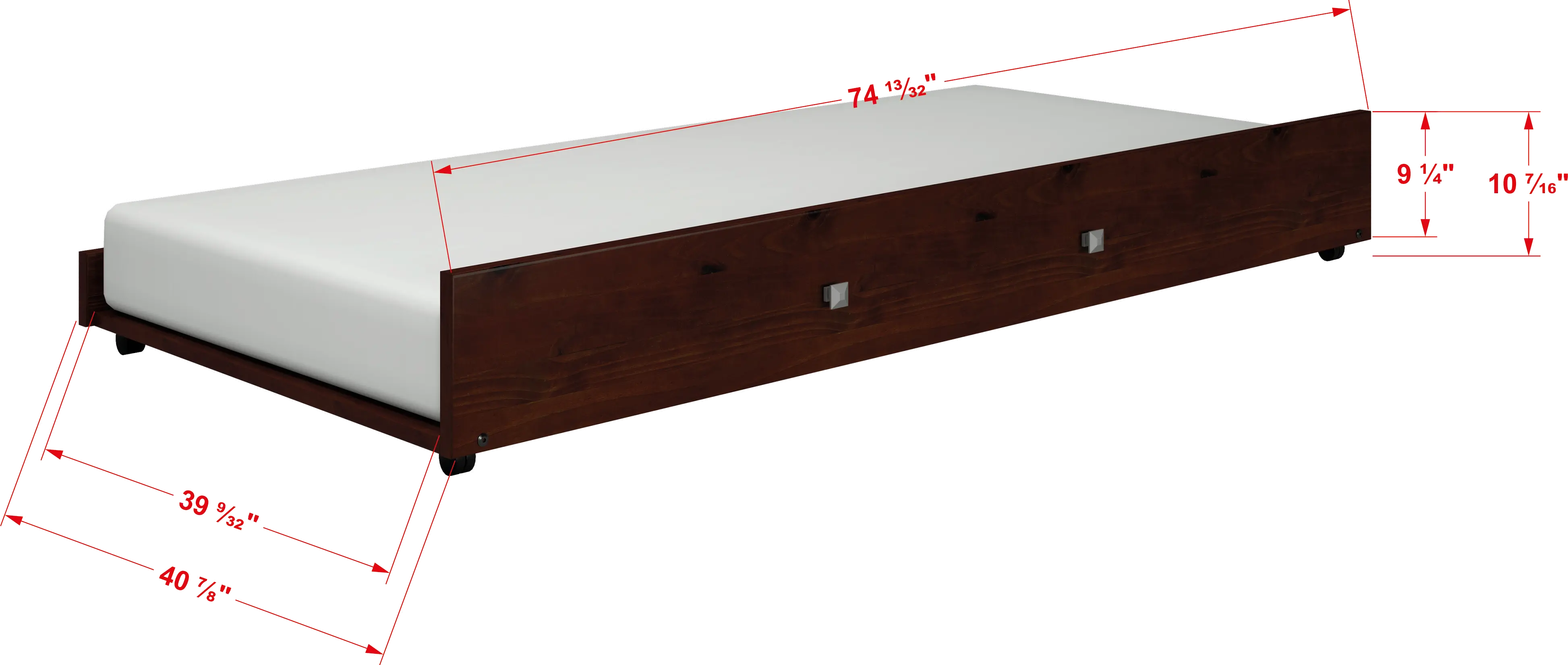 Carson Cappuccino Full Bed with Trundle-3