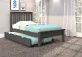 Carson Dark Gray Twin Bed with Trundle