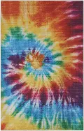 Rainbow 5 x 8 Multicolor Dancing Bears Area Rug