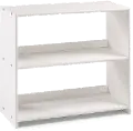Louver White Loft Bookcase