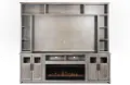 Maison Driftwood Gray Electric Fireplace Entertainment Center