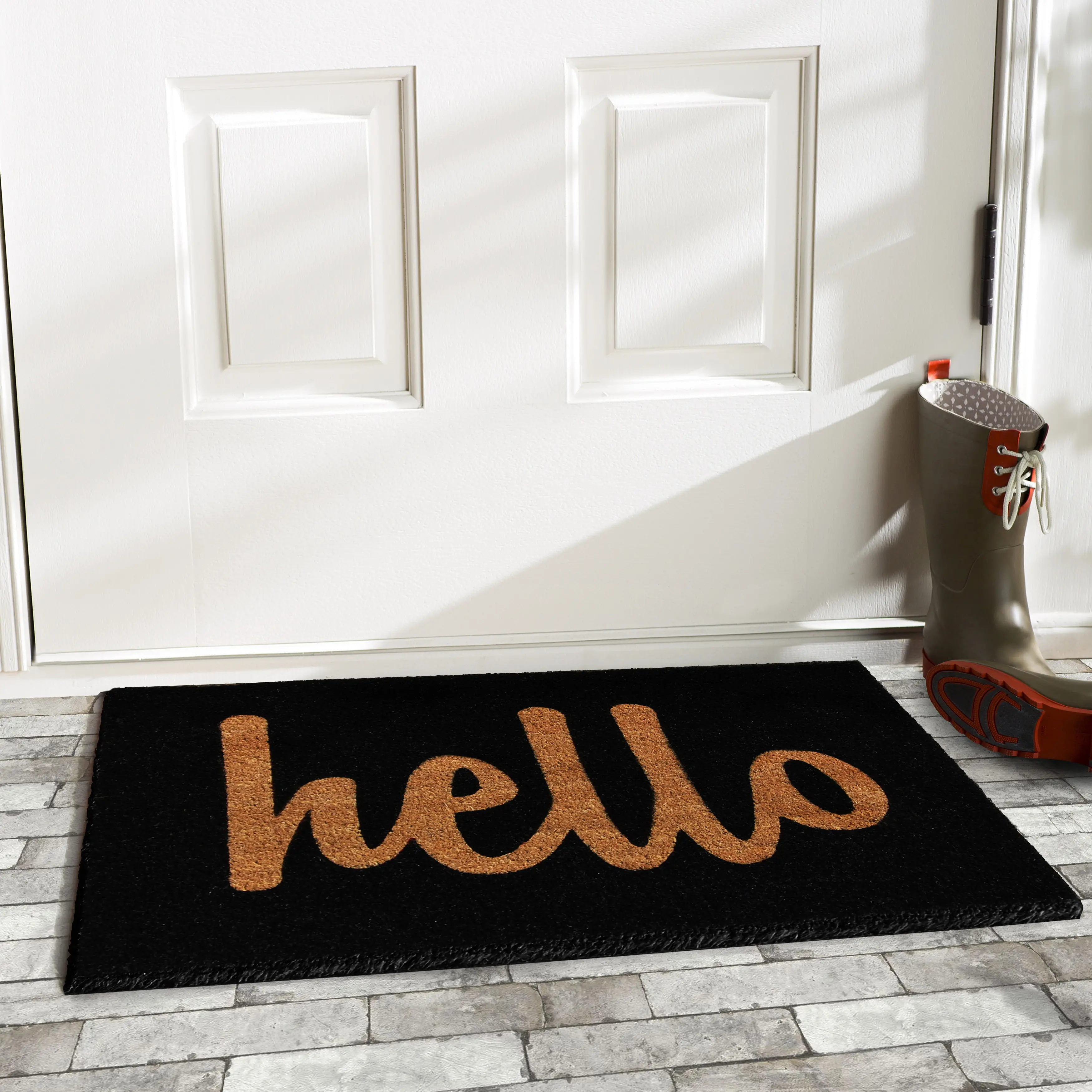 100232436BNS Hello Color Block Doormat-2