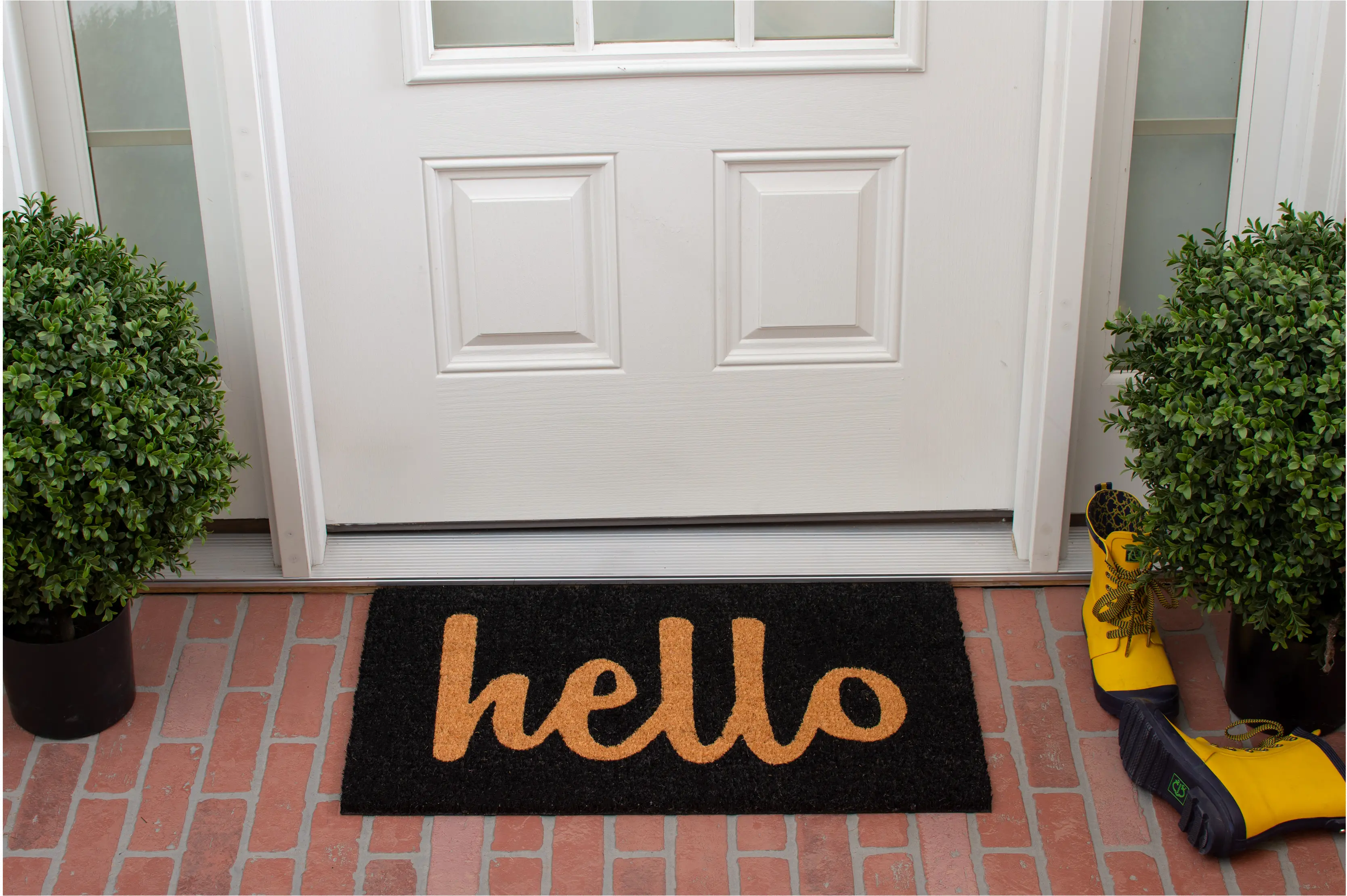 100232436BNS Hello Color Block Doormat-3