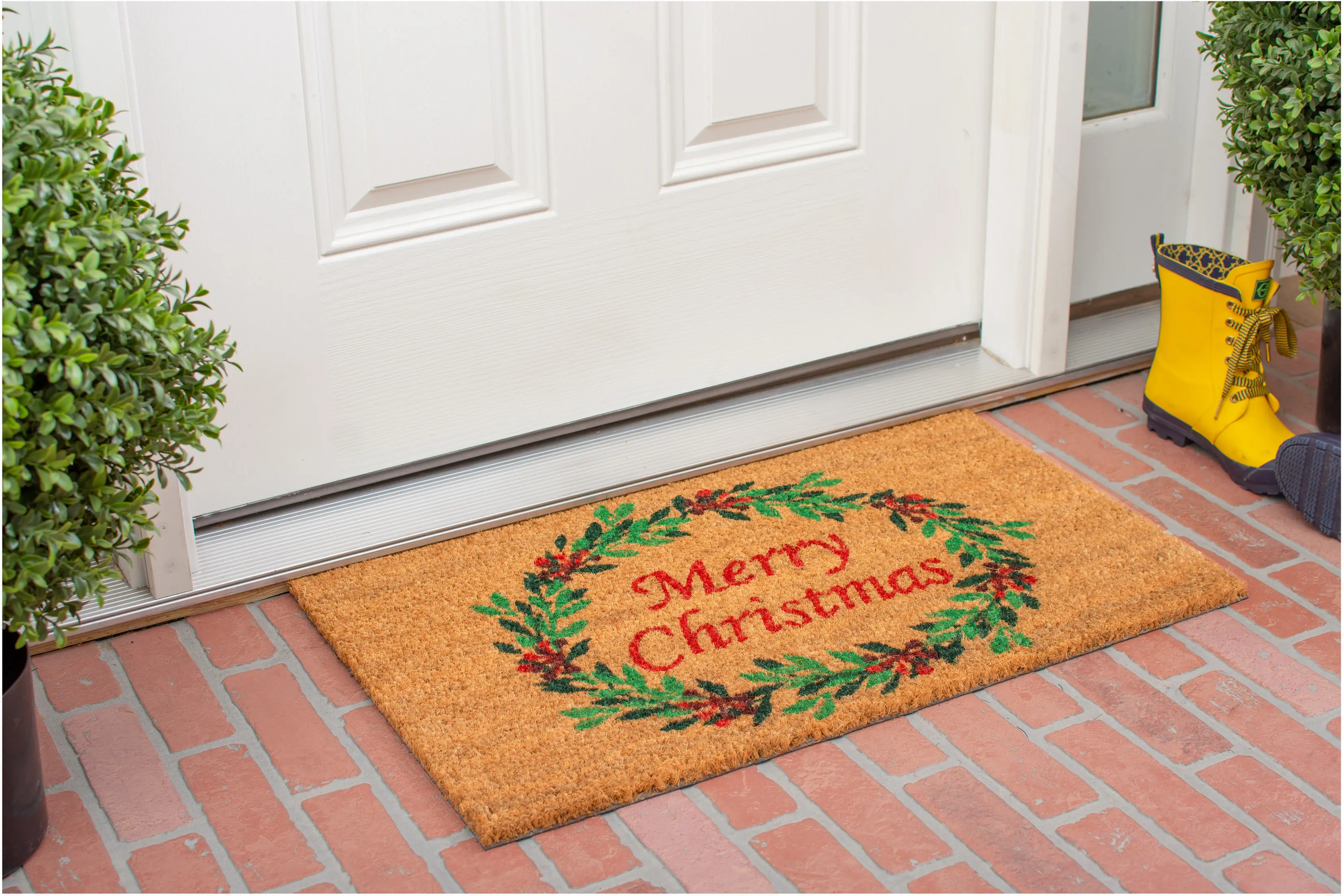 101941729 Christmas Wreath Doormat-2