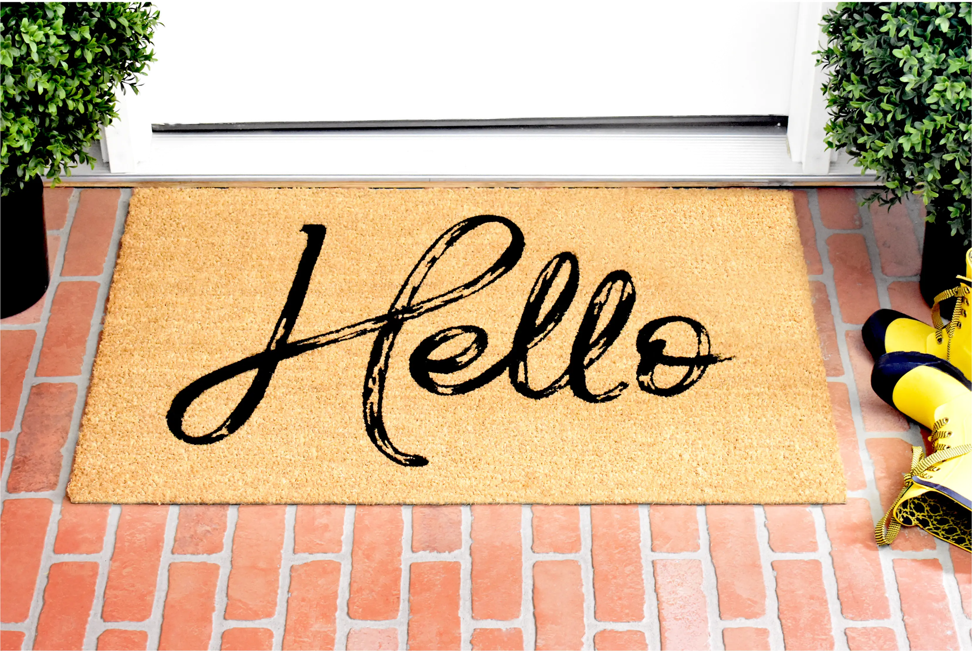 104762436 Canty Hello Natural Doormat-2