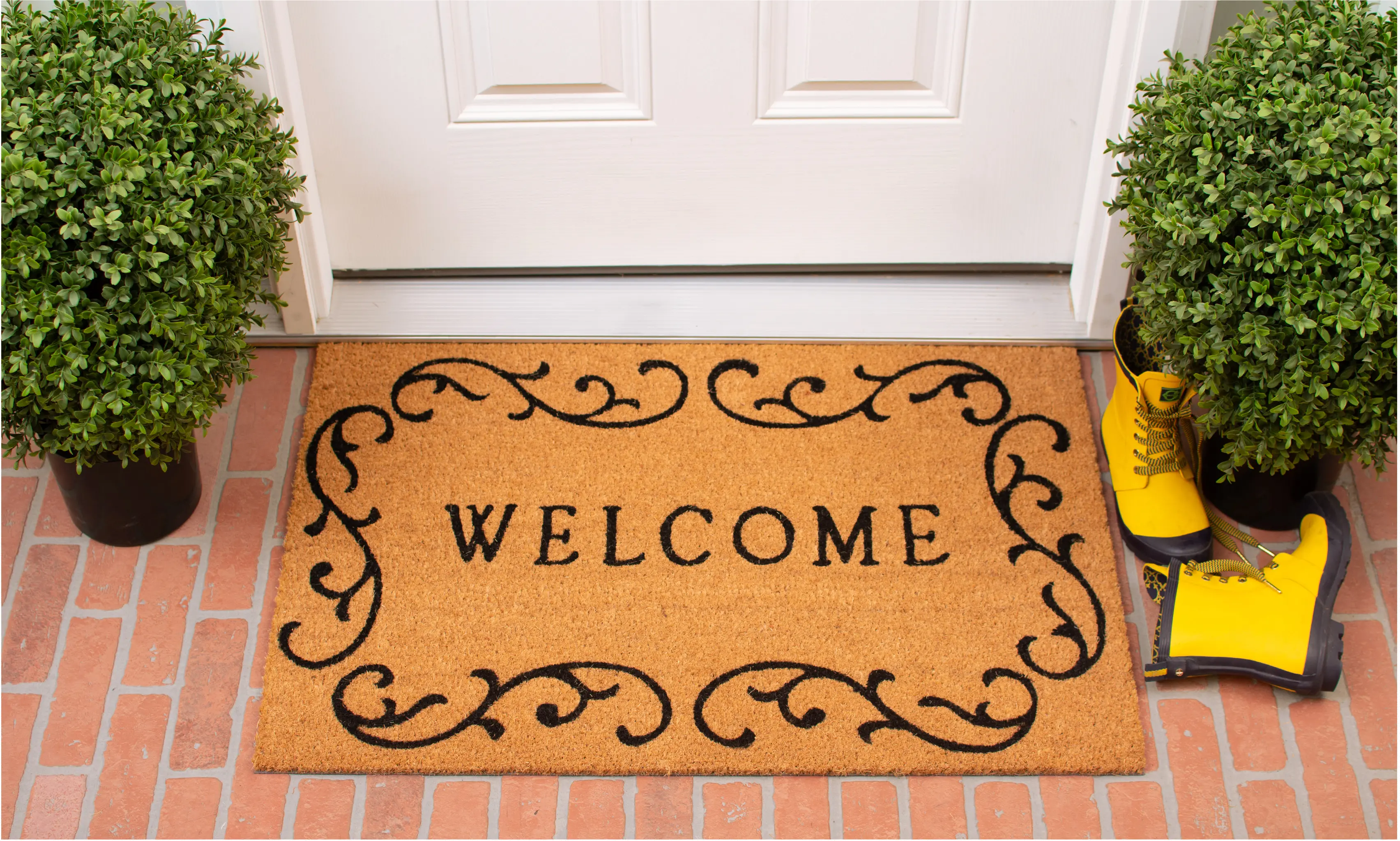 120362436 Welcome Curly Q Doormat-2