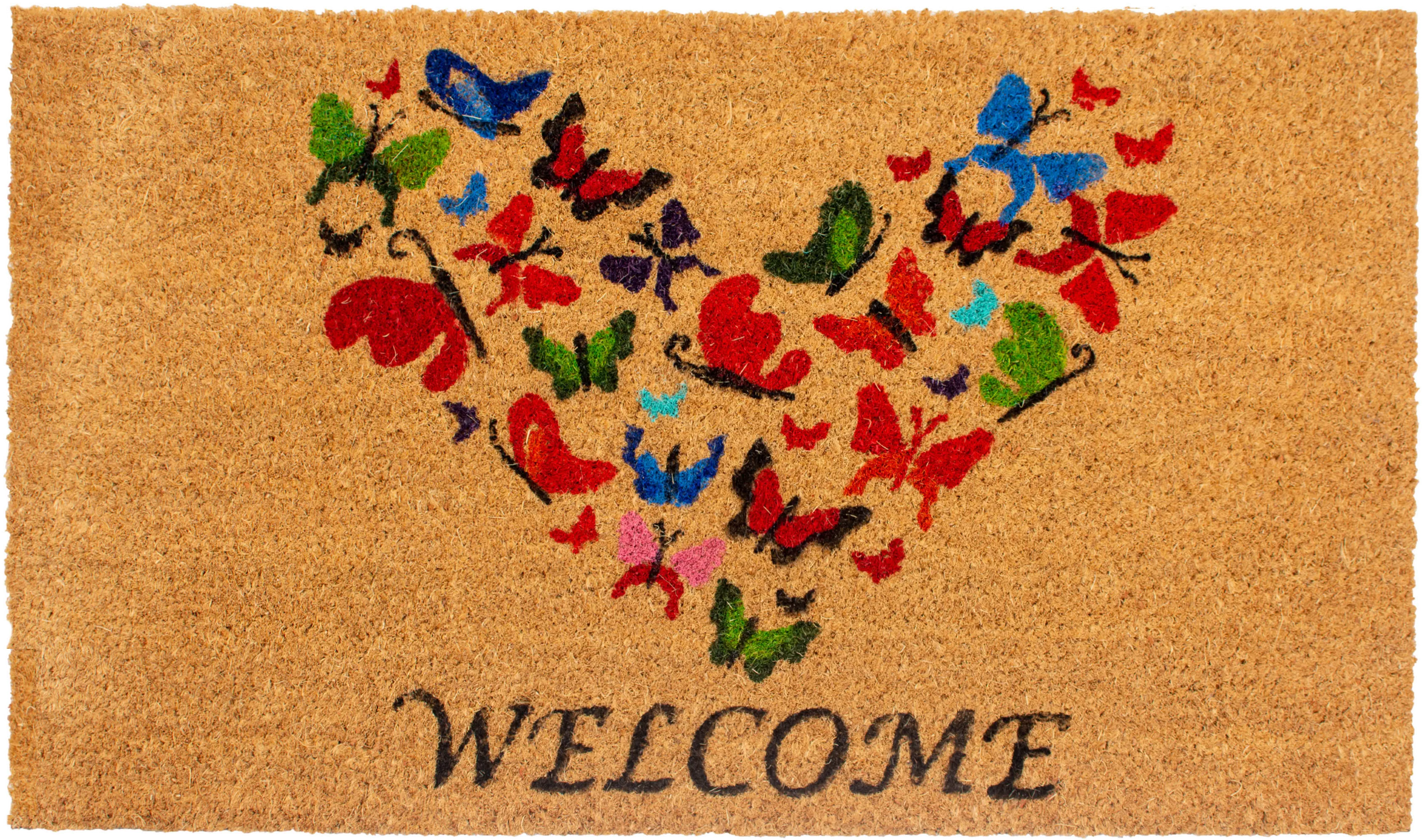 121801729 Butterfly Love Welcome Doormat-1