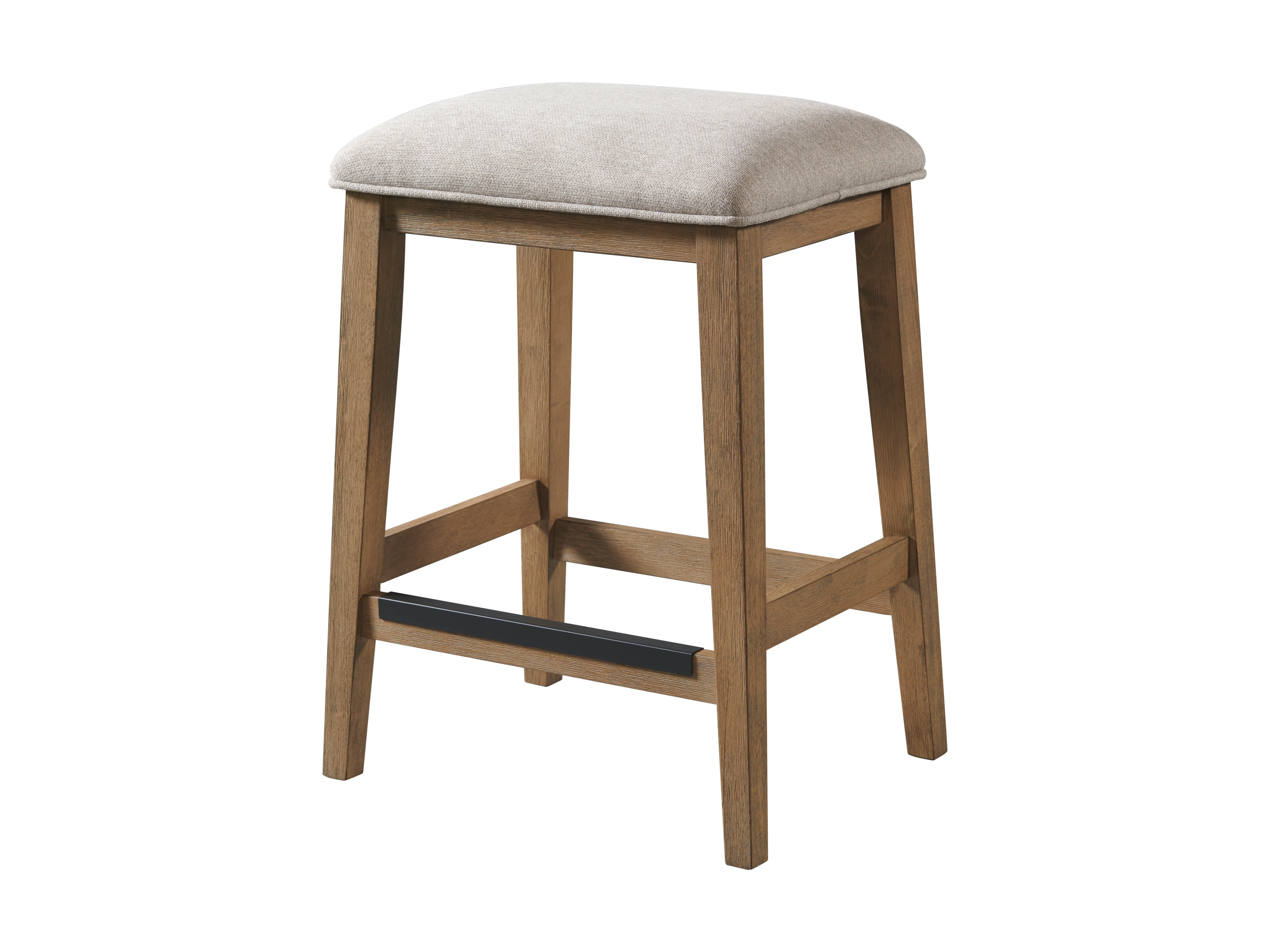 Eden Brown and Black Sofa Table with Upholstered Stools-8