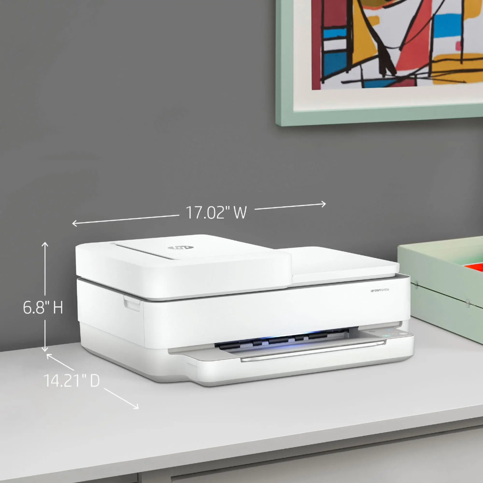 HP-ENVY6455E HP Envy 6455e All-In-One Printer with 6 Months Free Ink through HP Plus-9