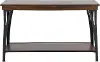 District Black and Brown Sofa Table