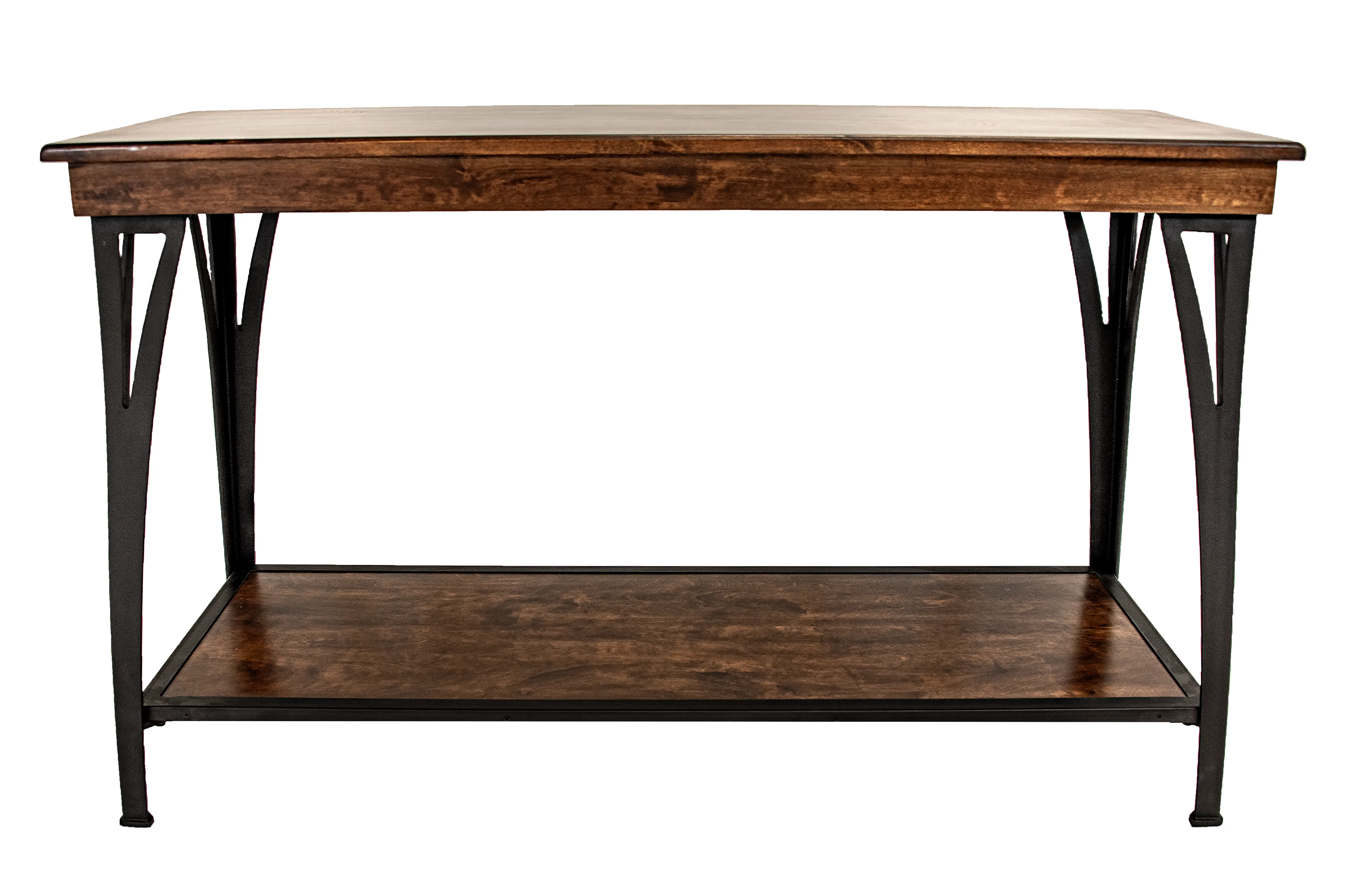 District Black and Brown Sofa Table-4