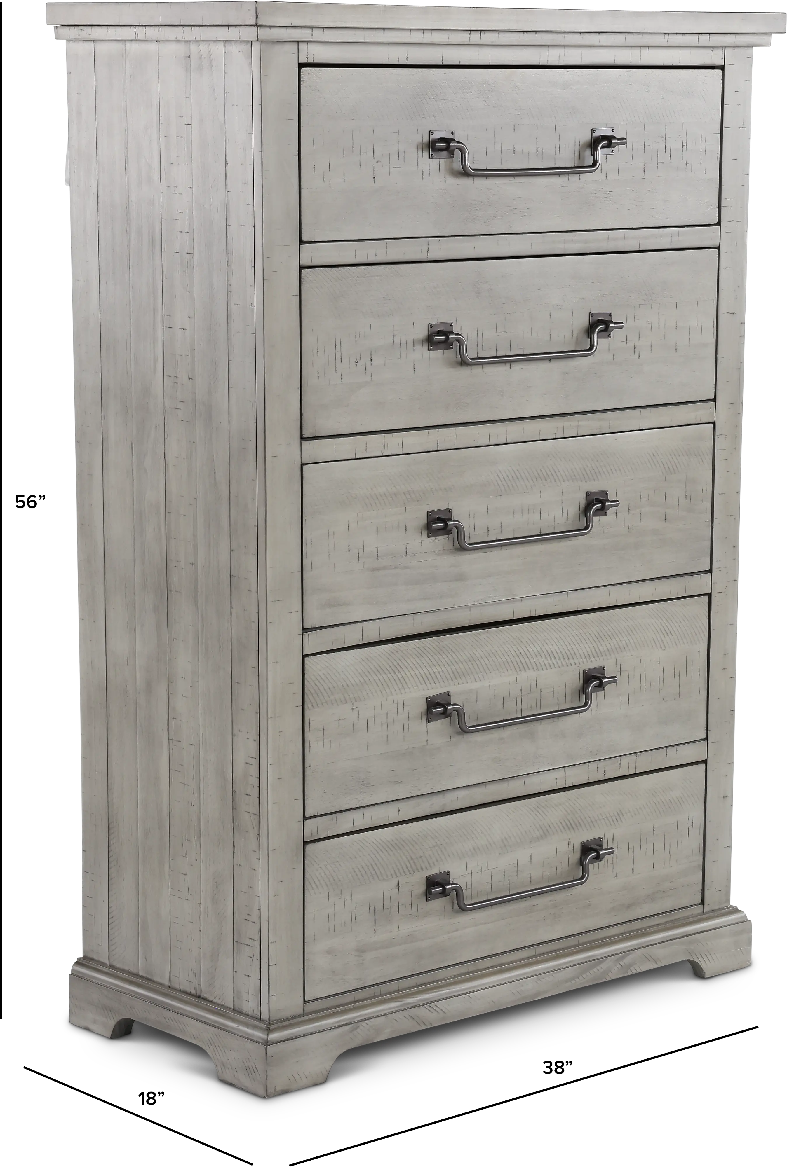 Beach House Gray Chest of Drawers-3