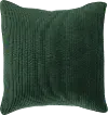Stonewashed Emerald Green Cotton Quilted Velvet Euro Sham