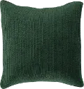Stonewashed Emerald Green Cotton Quilted Velvet Euro Sham