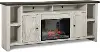Eastport White 84  Fireplace TV Stand