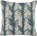 Lola Blue and Cream Throw Pillow