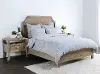 French Herringbone Gray Storm 3 Piece Queen Bedding Collection