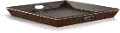 Homestead Brown Ottoman Tabletop Tray