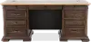 Sonoma Brown Double Pedestal Desk