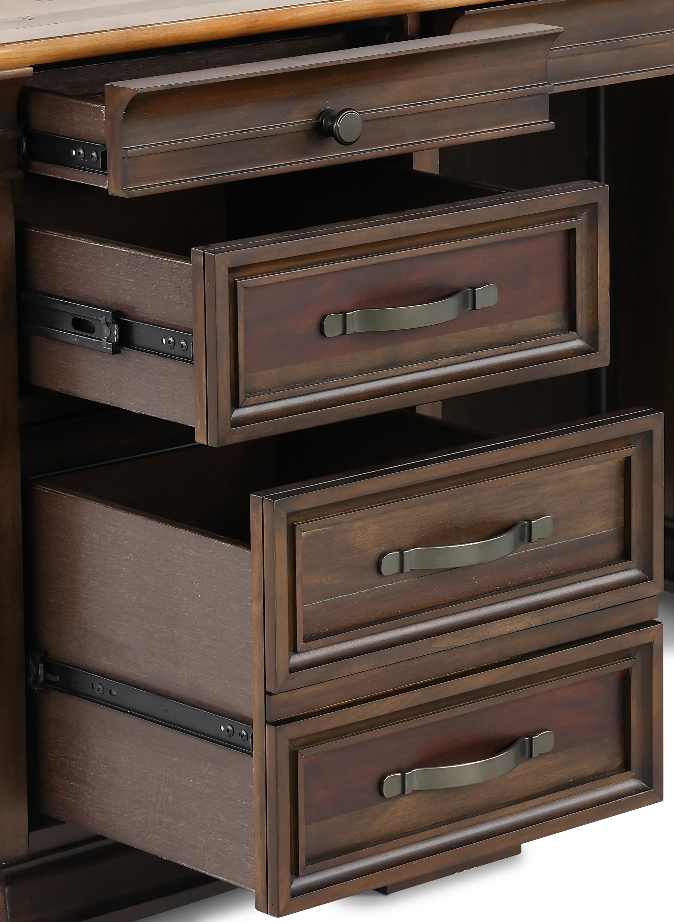 Sonoma Brown Double Pedestal Desk-7