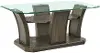 Dapper Gray Coffee Table with Glass Top