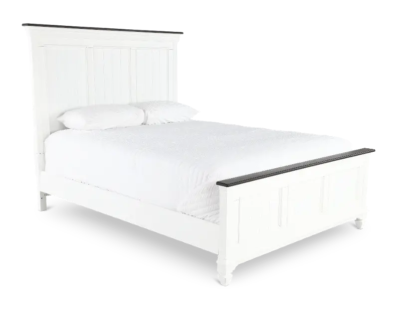 Allyson Park Brushed White Queen Bed